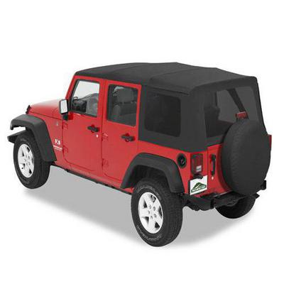 Pavement Ends The Replay Soft Top With Tinted Windows And No Upper Doorskins (Black Diamond) - 51201-35