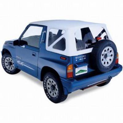 Pavement Ends The Replay Soft Top With Clear Windows And No Upper Doorskins (White) - 51137-52