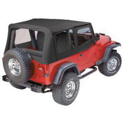 Pavement Ends The Replay Soft Top With Clear Windows And Upper Doorskins (Black Denim) - 51130-15