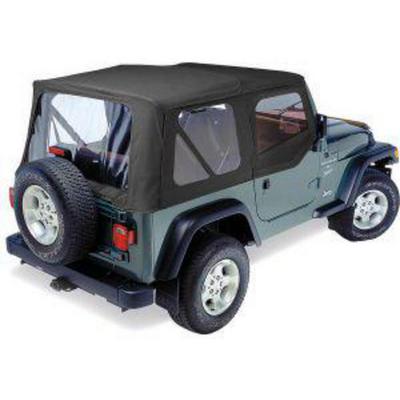Pavement Ends The Replay Soft Top With Clear Windows And Upper Doorskins (Black Denim) - 51131-15