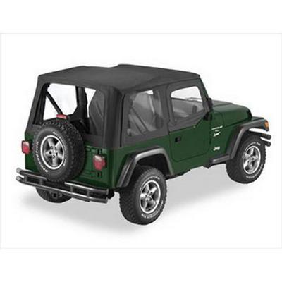 Pavement Ends The Replay Soft Top With Clear Windows And Upper Doorskins (Black Diamond) - 51131-35