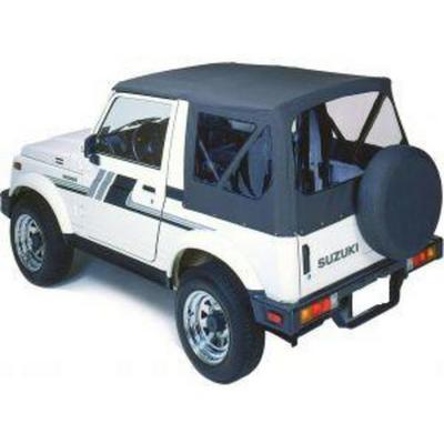 Pavement Ends The Replay Soft Top With Clear Windows And No Upper Doorskins (Black Denim) - 51133-15