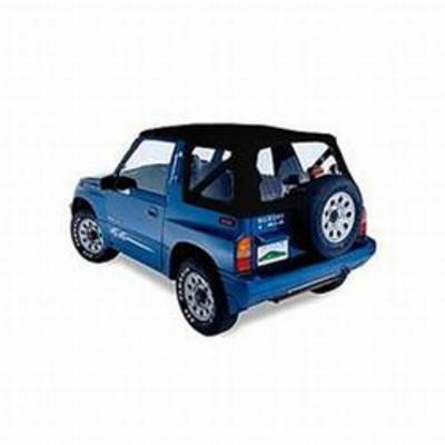Pavement Ends The Replay Soft Top With Clear Windows And No Upper Doorskins (Black Denim) - 51137-15