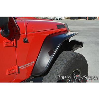 Poison Spyder Front Crusher Flares - Extra Wide (Bare Steel) - 17-03-032