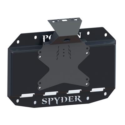 Poison Spyder Tire Carrier Delete Plate with Camera Mount (Black) - 19-04-013P1 -  Poison Spyder Customs