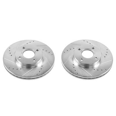 Power Stop Evolution Drilled And Slotted Rear Brake Rotors - AR85167XPR
