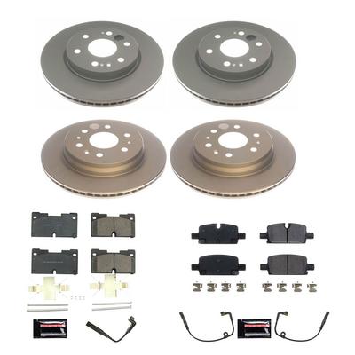 Power Stop Z17 Evolution Geomet Coated Front And Rear Brake Rotor Kit - CRK8171