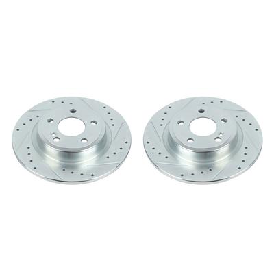 Power Stop Evolution Drill And Slotted Rear Brake Rotors - EBR1488XPR
