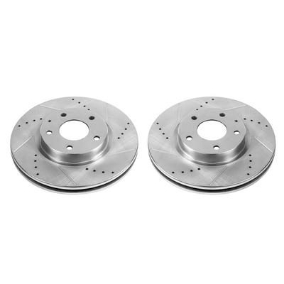 Power Stop Evolution Drilled And Slotted Brake Rotors - JBR1596XPR