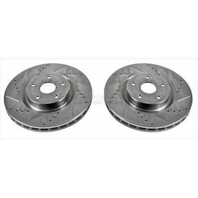 Power Stop Evolution Drilled And Slotted Brake Rotors - JBR1117XPR