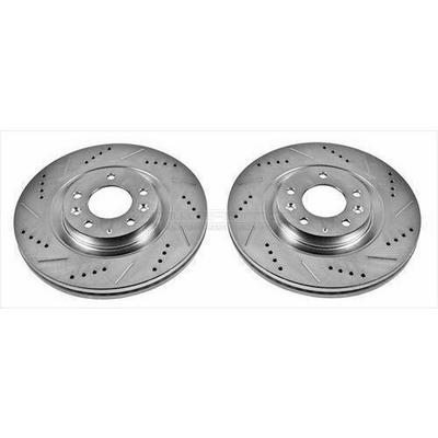 Power Stop Evolution Drilled And Slotted Brake Rotors - JBR1399XPR