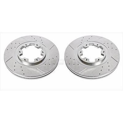 Power Stop Evolution Drilled And Slotted Brake Rotors - JBR917XPR