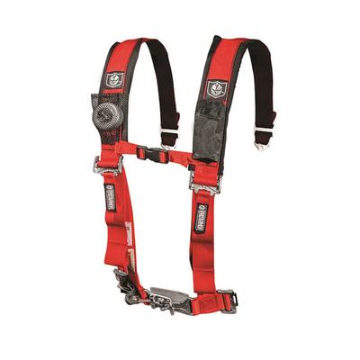 Pro Armor A114220RD Red 4 Point Harness 2 Straps 