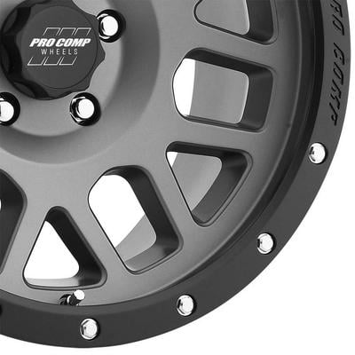 Pro Comp 40 Series Vertigo Wheel, 17×9 with 5 on 5 Bolt Pattern – Matte Graphite – 2640-7973 view 3