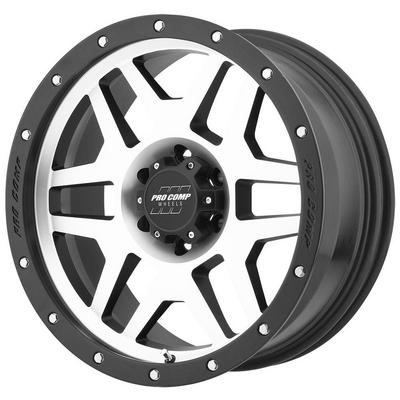 Pro Comp 41 Series Phaser, 17×9 Wheel with 6 on 5.5 Bolt Pattern – Machine Black with Stainless Steel Bolts – 3541-7983 view 2