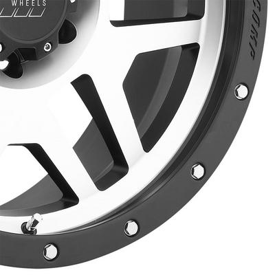 41 Series Phaser, 17×9 Wheel with 6 on 5.5 Bolt Pattern – Machine Black with Stainless Steel Bolts – 3541-7983 view 4