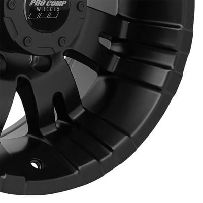 Pro Comp 01 Series Raven, 17×9 Wheel with 8 on 170 Bolt Pattern – Satin Black – 5001-7970 view 2