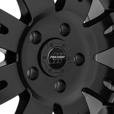 Pro Comp 01 Series Raven, 17×9 Wheel with 5 on 5.5 Bolt Pattern – Satin Black – 5001-7985 view 2