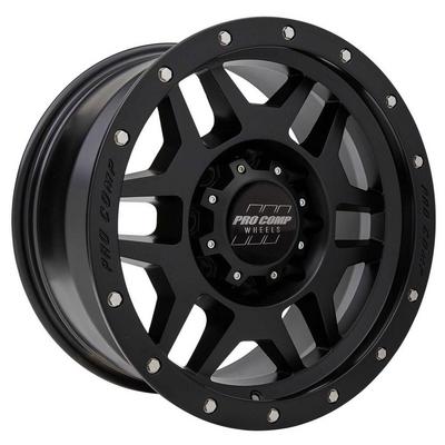 41 Series Phaser, 18×9 Wheel with 8 on 170 Bolt Pattern – Satin Black with Stainless Steel Bolts – 5041-897050 view 1