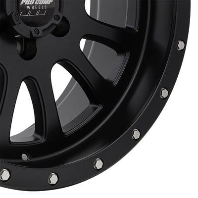 44 Series Syndrome, 17×9 Wheel with 6 on 5.5 Bolt Pattern – Satin Black – 5044-7983 view 2