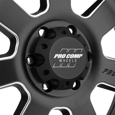 39 Series Inertia, 17×9 Wheel with 6 on 5.5 Bolt Pattern – Satin Black with Stainless Steel Bolts – 5139-7983 view 3