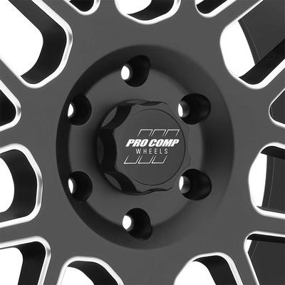 Pro Comp 40 Series Vertigo, 17×9 Wheel with 6 on 135 Bolt Pattern – Satin Black and Milled – 5140-7936 view 2