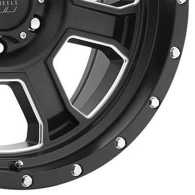 43 Series Sledge, 20×9 Wheel with 6 on 135 Bolt Pattern – Satin Black and Milled Finish – 5143-2936 view 2