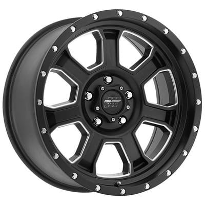 Pro Comp 43 Series Sledge, 20×9 Wheel with 5 on 150 Bolt Pattern – Satin Black and Milled Finish – 5143-2955 view 1