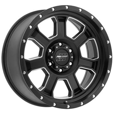 43 Series Sledge, 20×9 Wheel with 6 on 5.5 Bolt Pattern – Satin Black and Milled Finish – 5143-2983 view 1