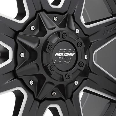 48 Series Quick 8, 20×9 Wheel with 5×150 Bolt Pattern – Satin Black Milled – 5148-295550 view 2
