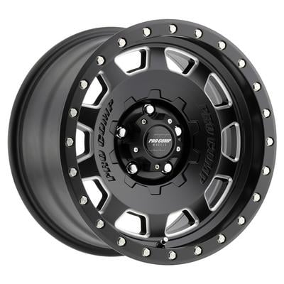 60 Series Hammer, 17×9 Wheel with 5×5 Bolt Pattern – Satin Black Milled – 5160-7973 view 1
