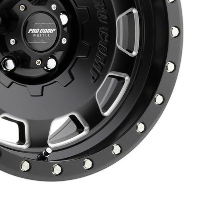 60 Series Hammer, 17×9 Wheel with 5×5 Bolt Pattern – Satin Black Milled – 5160-7973 view 3