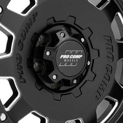 60 Series Hammer, 18×9 Wheel with 6×135 Bolt Pattern – Satin Black Milled – 5160-893650 view 2