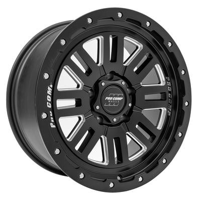 61 Series Cognos, 20×9 Wheel with 5×150 Bolt Pattern – Satin Black Milled – 5161-295550 view 1