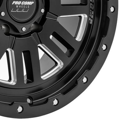 61 Series Cognos, 20×9 Wheel with 8×170 Bolt Pattern – Satin Black Milled – 5161-297050 view 3