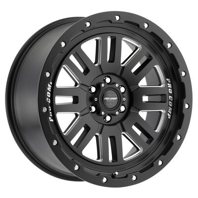 61 Series Cognos, 18×9 Wheel with 6×5.5 Bolt Pattern – Satin Black Milled – 5161-898350 view 1