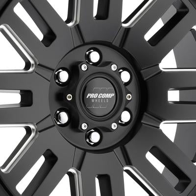 61 Series Cognos, 18×9 Wheel with 6×5.5 Bolt Pattern – Satin Black Milled – 5161-898350 view 2