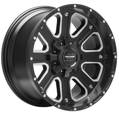 72 Series Axis, 20×10 Wheel with 6×5.5 Bolt Pattern – Satin Black Milled – 5172-21039 view 1