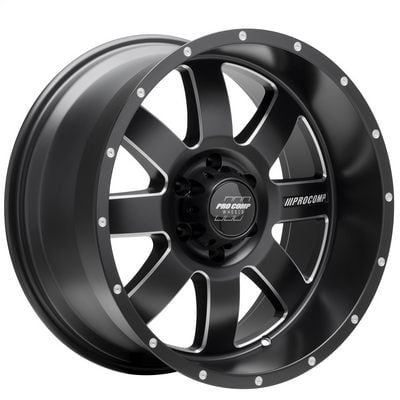 73 Series Trilogy, 20×10 Wheel with 6×135 Bolt Pattern – Satin Black Milled – 5173-21036 view 1