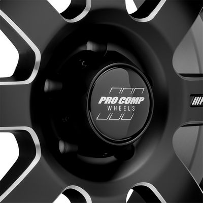 73 Series Trilogy, 20×10 Wheel with 5×150 Bolt Pattern – Satin Black Milled – 5173-21055 view 3