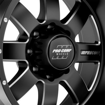 73 Series Trilogy, 20×10 Wheel with 8×170 Bolt Pattern – Satin Black Milled – 5173-21070 view 3