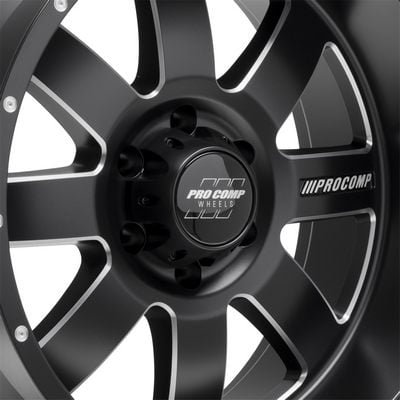 73 Series Trilogy, 17×9 Wheel with 6×5.5 Bolt Pattern – Satin Black Milled – 5173-7983 view 3
