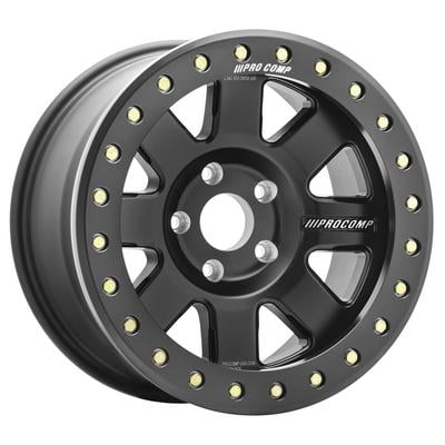 Pro Comp 75 Series Trilogy Race Beadlock Wheel, 17×9 with 5×4.5 Bolt Pattern – Satin Black – 5175-796547 view 1
