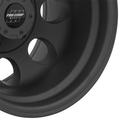 69 Series Vintage, 15×10 Wheel with 6 on 5.5 Bolt Pattern – Flat Black – 7069-5183 view 2