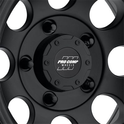 Pro Comp 69 Series Vintage, 15×10 Wheel with 5 on 5.5 Bolt Pattern – Flat Black – 7069-5185 view 3