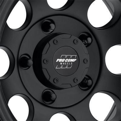 Pro Comp 69 Series Vintage, 16×8 Wheel with 5 on 4.5 Bolt Pattern – Flat Black – 7069-6865 view 3
