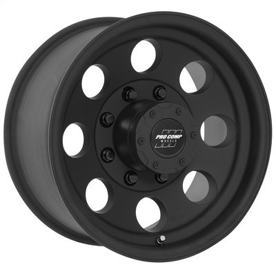69 Series Vintage, 16×8 Wheel with 8 on 6.5 Bolt Pattern – Flat Black – 7069-6882 view 1