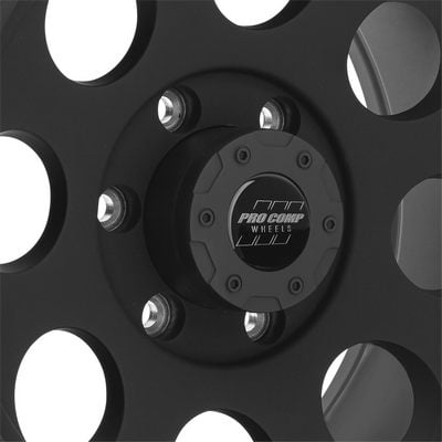 69 Series Vintage Wheel, 17×9 with 6 on 5.5 Bolt Pattern – Flat Black – 7069-7983 view 3