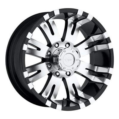 Pro Comp 01 Series Raven, 18x9.5 Wheel With 8 On 6.5 Bolt Pattern - Gloss Black - 8101-89582