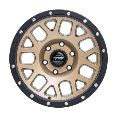 Pro Comp 40 Series Vertigo Wheel, 17×9 with 6 on 5.5 Bolt Pattern – Matte Bronze – 9640-7983 view 2